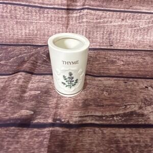 Lenox Spice Garden Thyme Spice Jar Vintage 1992 Fine Porcelain No Lid